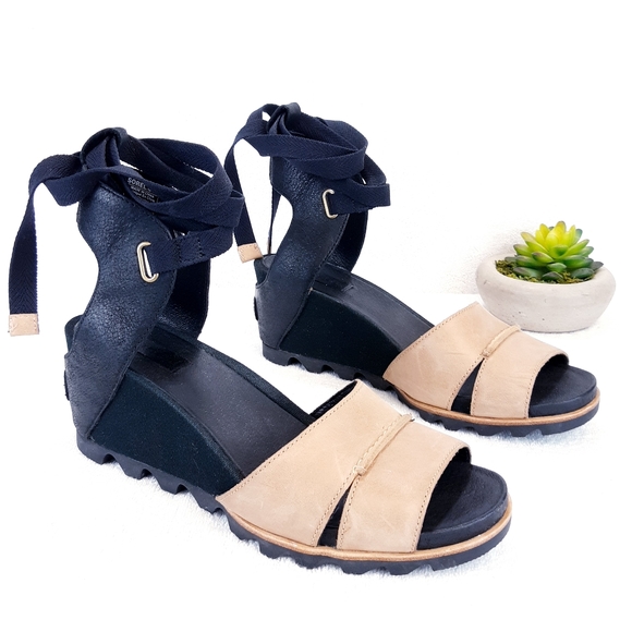 SOREL JOANIE WRAP WEDGE SANDALS - Picture 7 of 16